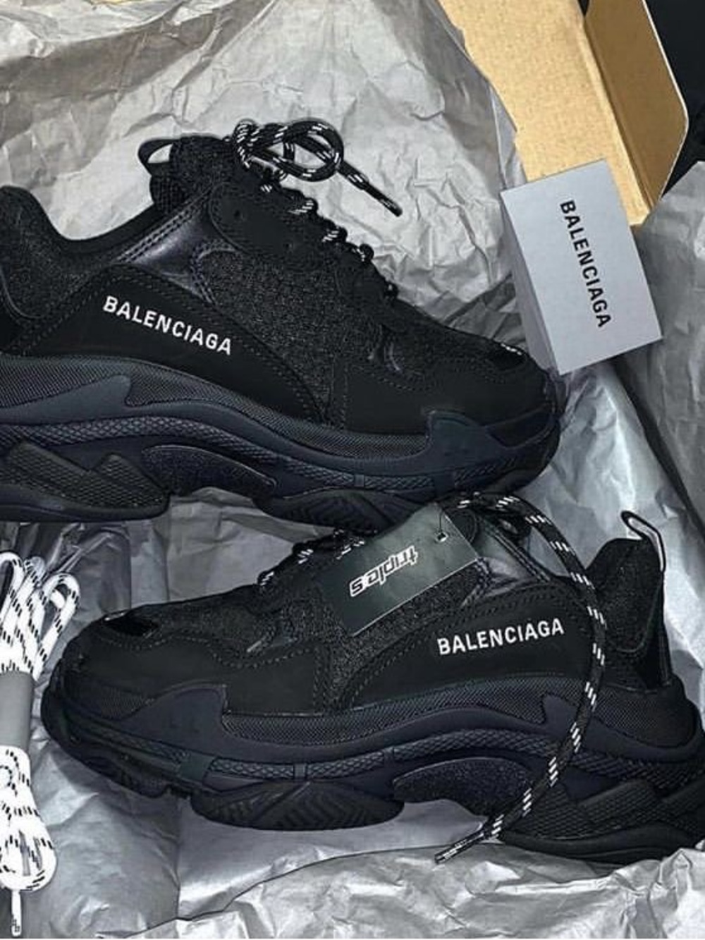 Balenciaga Triple S Sneakers - Black